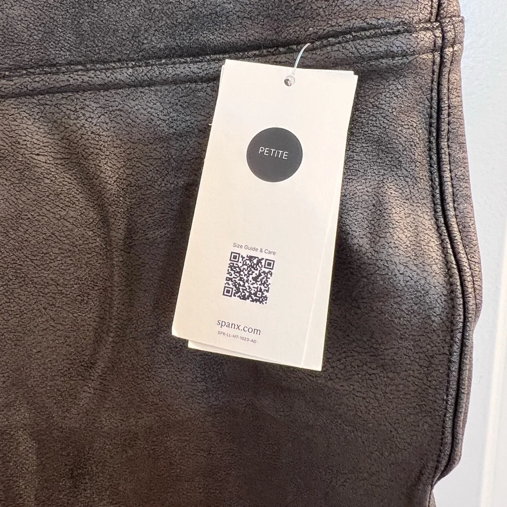 NWT Spanx faux leather Leggings - Picture 3 of 4